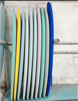 Haute qualité IXPE Soft Top EPS mousse résine époxy fibre de verre lisse HDPE bas Softboard planches de surf pour école de surf