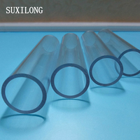 Tuyau de stratifié de plexiglas de grand diamètre Taille personnalisée Tube acrylique non toxique Produits transparents Usine de tubes acryliques