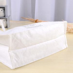 Venta directa de fábrica, barato y venta caliente logotipo personalizado serigrafía blanca bolsa de bambú promocional - Product Image 2