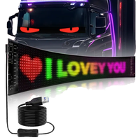 5V USB Devil's Eye voiture signe Animation Programmable LED défilement matrice Pixel panneau lumineux pour voitures et camions Condition nouveau