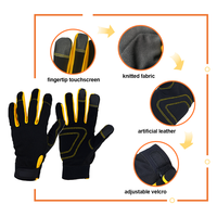 Gants de travail de sécurité haute dextérité à doigts complets compatibles écran tactile, protection anti-coupure pour mécaniciens et ouvriers