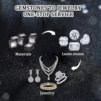 Cincin Pertunangan Berlian Potongan Trapesium Buatan Laboratorium Starsgem, Sepasang Berlian Potongan Baguette Meruncing, Kejernihan VS VVS, Warna DEF, Ukuran 2-4.5mm, Tanpa Bingkai