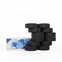 Disques de hockey POROS officiels, réglementation 6oz, en caoutchouc vulcanisé noir, pour entraînement professionnel, compétition, équipement sportif pour patinoire.
