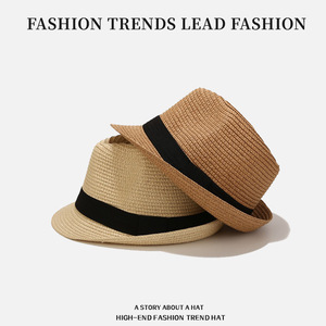 Thời trang in Raffia Fedora mũ rơm cho nam giới và phụ nữ lấy cảm hứng từ phong cách cao bồi cho du lịch ngoài trời bãi biển mặt trời bảo vệ - Product Image 5