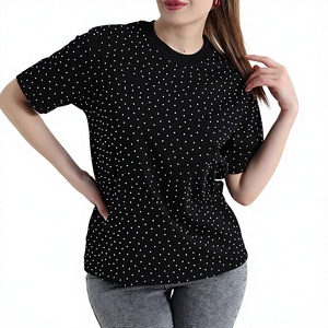 Women's Solid Short Sleeve T-Shirt Regular Sleeve Crew Neck Knitted Cotton Casual Summer <b>Top</b> Regular Fit Breathable Eco-Friendly - Product Image 1