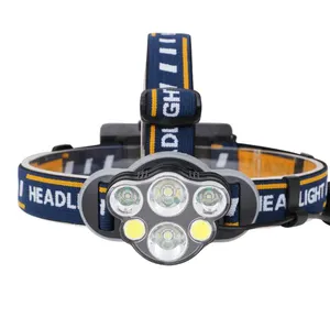 Powerful Head Torch Light Rechargeable 5000 Lumen Headlamp Dual LED 18650 Head Flashlight