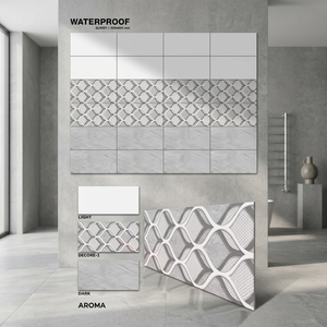 กระเบื้องบุผนังพอร์ซเลนเงา วิสต้า ราคาโรงงาน ขนาด 300x600 มม. สีเหลือง/ทอง สำหรับตกแต่งภายในห้องน้ำ วิลล่า และโถงทางเดิน - Product Image 5