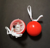 Lustige Rote Glitzer Clownsnase Spielzeug Modische Kunststoff Partyartikel für Halloween- und Silvesterfeiern mit Blinkendem Design