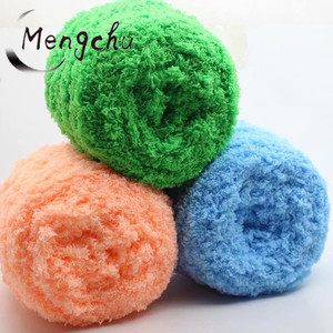 Fil à tricoter à la main en polyester, ficelle gros teint pour bébé, Crochet, Chenille épais - Product Image 6