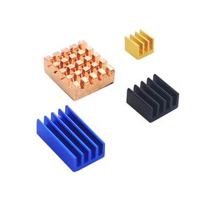 BSSY) Kit de disipador de calor Raspberry <span class=keywords><strong>Pi</strong></span> 4B de 4.ª generación, radiador de refrigeración de CPU de cobre completo con adhesivo especial, paquete de 4 - Product Image 3