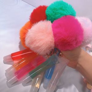 En Çok Satan Vegan Ponponlu Anahtarlık Dudak Parlatıcısı Aloe ve Nane Sevimli Çocuk Kız Meyveli Dudak Parlatıcısı Özel Tüp Logolu Ruj - Product Image 5