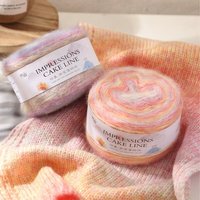 Fil arc-en-ciel tissé à la main en soie et en laine pour pulls, écharpes, pinces à cheveux et poupées