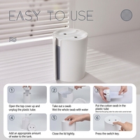 Mini humidificateur Portable Rechargeable par Nano USB, humidificateur hydratant à brume fraîche avec veilleuse
