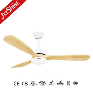 Ventilateur de plafond 1stshine 52 pouces 3 pales solides Moteur en cuivre Ventilateur de plafond à haut débit d'air avec lumières LED et télécommande - Product Image 2