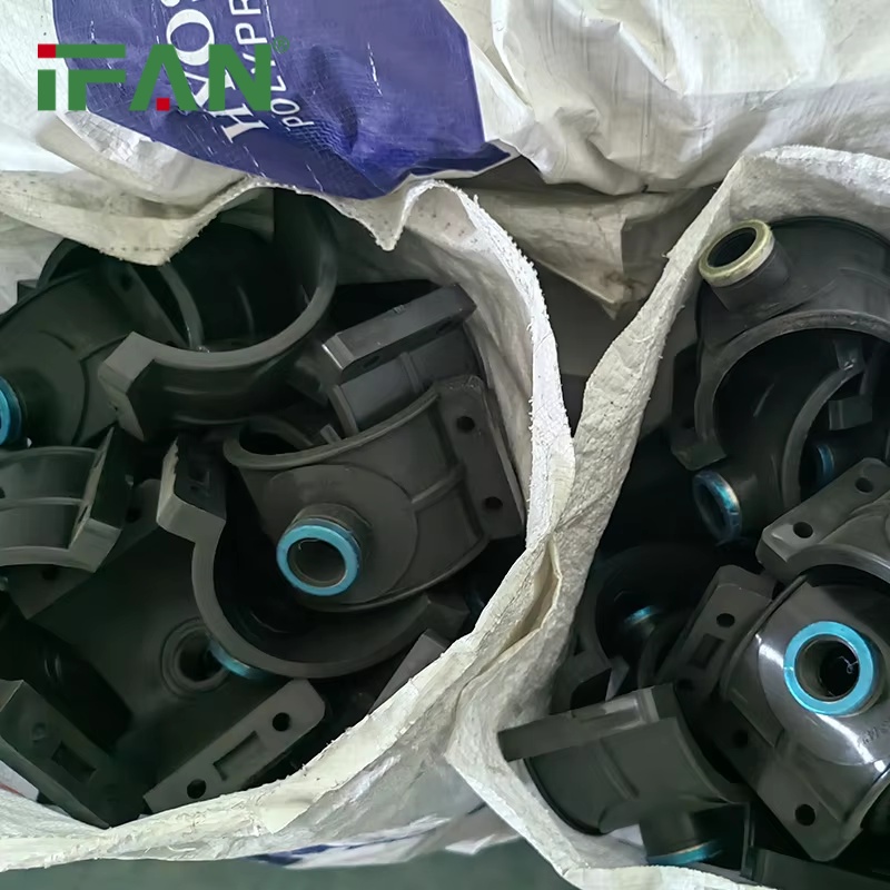 IFAN Irrigation Manufacture HDPE Pipe Fitting 25-315mm Black Saddle Clamp Plastic HDPE Fittings