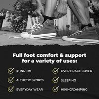 Chaussettes de soutien de la voûte plantaire en fibre de fatigue antibactérienne personnalisée pour la cheville Chaussettes de compression en cuivre infusé