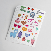 Pegatinas Personalizadas con Diseño de Dibujos Animados, Impresión de Pegatinas Transparentes Resistentes al Agua, Hojas de Pegatinas Promocionales Lindas y Transparentes