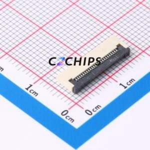 FPC-0.5FX-24PWCR-H20 FFC/FPC Connector SMD,P=0.5mm,Horizontal Mount Connector Flip Cover Type Bottom Contact 24P 0.5mm - Product Image 1