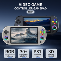 JJ 2025 NOUVEAU M22 Pro Console de jeu portable rétro 5 pouces HD IPS 64 Go 10000 jeux intégrés Système d'exploitation Linux