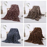 Luxuriöse Jacquard-Decke aus doppelseitigem, dickem Kaninchenfell, große Größe, warme Coral-Fleece-Decke für Sofa, Bett, Winter, Heimdekoration