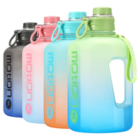 Botellas de Plástico PC Unisex Extra Grandes, Libres de BPA, Ecológicas, Resistentes y Reutilizables para Camping y Gimnasio