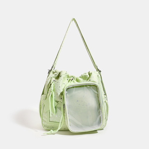 20cm Doll Bag <b>Drawstring</b> <b>Backpack</b> Star Ita Bag Large Capacity Tote Casual Crossbody Shoulder Multifunctional Commute Bag - Product Image 4
