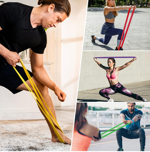Fasce Elastiche in Lattice Naturale <span class=keywords><strong>per</strong></span> Allenamento Domestico, Yoga, Fisioterapia e Riabilitazione - Product Image 3