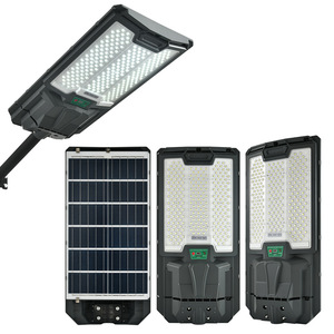 Lampione Stradale LED <span class=keywords><strong>Solare</strong></span> <span class=keywords><strong>da</strong></span> <span class=keywords><strong>Esterno</strong></span> 500W IP65 Impermeabile con Sensore, Illuminazione <span class=keywords><strong>da</strong></span> Giardino, Angolo di Illuminazione 270°, Garanzia 3 Anni, Super - Product Image 1