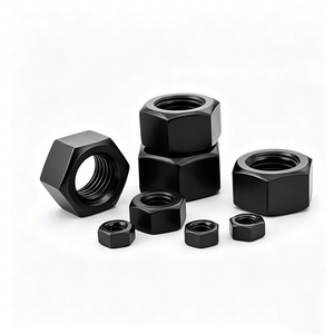 Tuercas Hexagonales de Acero al Carbono con Óxido Negro, Tornillos de Alta Precisión para el Ensamblaje de Muebles - Product Image 1