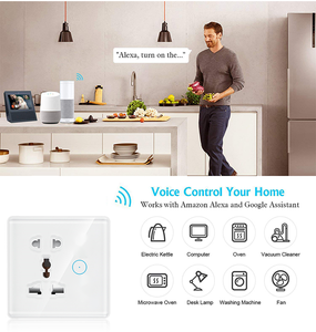 <span class=keywords><strong>Prise</strong></span> intelligente XZJ Doodle avec panneau en verre trempé <span class=keywords><strong>Prise</strong></span> US/EU/<span class=keywords><strong>Tuya</strong></span>/UK Connectivité Wifi Max. Courant 13A - Product Image 4