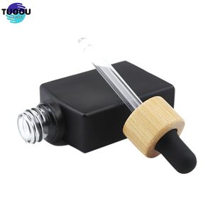 Carré plat Transparent peut traiter la couleur verre compte-gouttes essence bouteille d'huile essentielle - Product Image 4