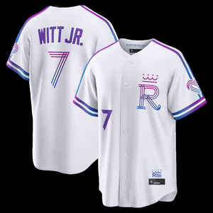 เสื้อเบสบอลอเมริกันสีขาวแบบเย็บใหม่ปี 2026 หมายเลข 7 บ็อบบี้ วิท จูเนียร์ 13 <span class=keywords><strong>ซ</strong></span>ัลวาดอร์ <span class=keywords><strong>เป</strong></span><span class=keywords><strong>เร</strong></span><span class=keywords><strong>ซ</strong></span> 9 ปาสควานติโน 11 การ์เซีย 14 คาลเลียนโน - Product Image 3
