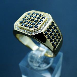 แหวนเงินแท้ 925 ชุบทองสำหรับผู้ชาย - Product Image 5