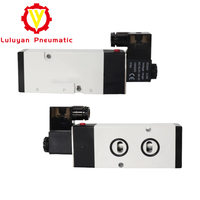 Válvula Solenoide 24V, Válvula Neumática de Aire 12V, Válvula Solenoide Eléctrica 220V AC 110V, Bobina 4V210-08, Válvula de Control Neumática
