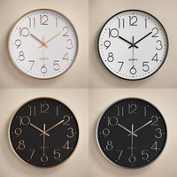 Reloj de pared de cuarzo silencioso, reloj digital cúbico, reloj de pared para sala de estar y dormitorio, reloj digital simple, decoraciones para el hogar