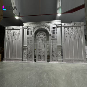 LEDA Classic Archway Acrílico Telón de fondo Decoración de arco estampado intrincado Perfecto para eventos de boda - Product Image 1