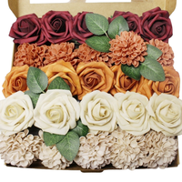 Vente en gros de têtes de fleurs artificielles en mousse PE, faites à la main, écologiques, personnalisées, pour DIY, Noël, remise de diplôme, Halloween, Nouvel An
