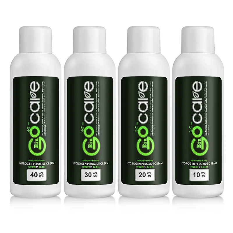 Gocare Logo personnalisé Crème oxydante au parfum naturel aux herbes Processus d'oxydation stabilisés Peroxyde de cheveux à écailles poilues ouvertes