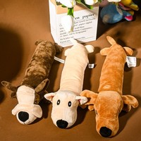 Jouet en peluche sonore pour animaux de compagnie, pour chien et chat, pour l'auto-entretenissement, à mâcher, pour nettoyer les dents, jouet d'entraînement, fournitures pour animaux de compagnie