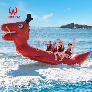 <span class=keywords><strong>Bateau</strong></span> Dragon Gonflable pour 12 Personnes, Flotteur Remorquable pour Sports Nautiques, <span class=keywords><strong>Bateau</strong></span> Banane pour Jeux d'Équipe en Parc Aquatique - Product Image 2