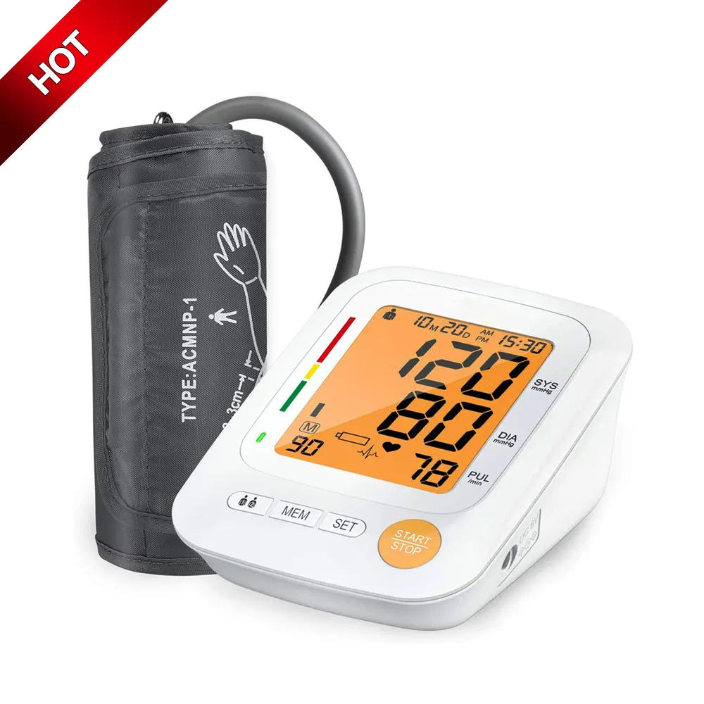 CE ISO High Quality Home Hospital Medical Upper Arm Digital Automatic Blood Pressure Monitor