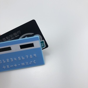Solar Powered Calculator 8 Digit Display Plastic Card Size 8.6x5.5cm For Trade Shows Promotion - Product Image 3