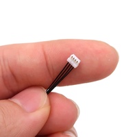 موصل JST صغير الحجم 1.0 مم SH بـ 4 أسنان مع أسلاك وكابلات 32AWG بطول 30 مم