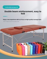 Table de massage pour salon de beauté avec différentes couleurs au choix