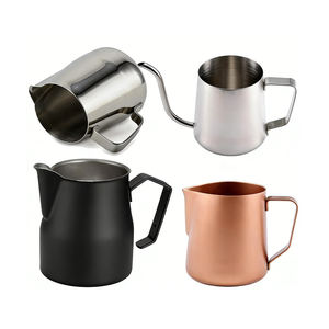 Jarra de Leche de Acero Inoxidable de Grado Alimenticio, Estilo Americano, Duradera - Product Image 1