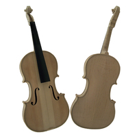 Sinomusik Decent Quality Priced High Grade Unvarnished White Violin Custom Italian Craft All Solid String Musical Instrument