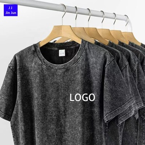 T-shirt da <span class=keywords><strong>uomo</strong></span> oversize con scollo a o alta qualità da <span class=keywords><strong>uomo</strong></span> 230GSM <span class=keywords><strong>stile</strong></span> <span class=keywords><strong>Vintage</strong></span> lavato con acido personalizzato Logo Casual t-shirt e <span class=keywords><strong>abbigliamento</strong></span> maschile - Product Image 1