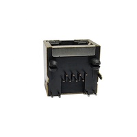 Fabricant de produits Dongguan entrée supérieure à port unique LED RVB femelle smd ethernet 8P8C connecteur RJ45 prise modulaire