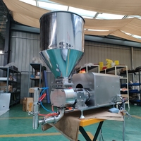 Machine de remplissage semi-automatique à commande PLC en acier inoxydable de haute précision pour miel, colle, vernis à ongles et shampoing, facile à nettoyer