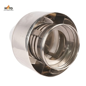 Accessoire de tuyau de cheminée à <span class=keywords><strong>double</strong></span> <span class=keywords><strong>paroi</strong></span> isolé en acier inoxydable poli miroir certifié CE, à raccordement rapide, résistant aux hautes températures - Product Image 6